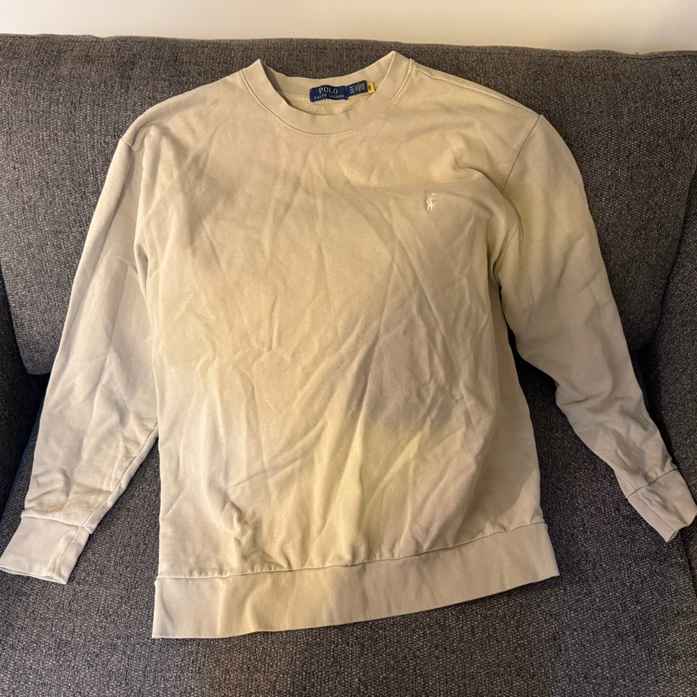 Polo by Ralph Lauren Beige Crewneck Sweatshirt